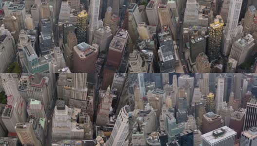 航拍纽约金融区高清在线视频素材下载