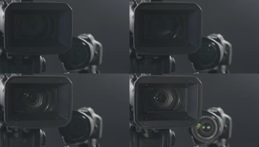 相机在黑色高清在线视频素材下载