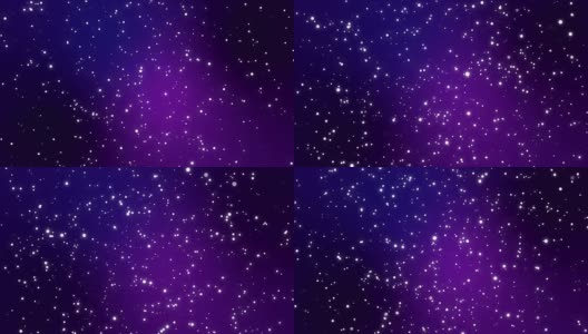 夜空闪烁的星星在紫色渐变的背景上高清在线视频素材下载