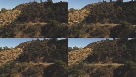风景秀丽的穆赫兰博士的交通鸟瞰图高清在线视频素材下载