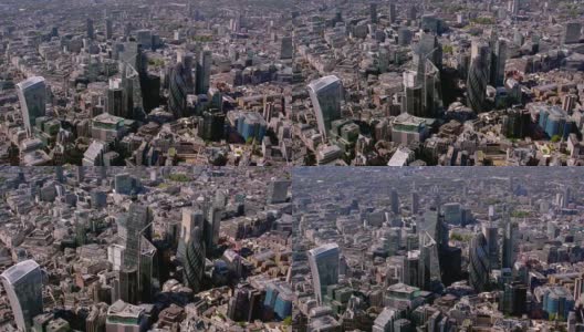 鸟瞰图，伦敦，英国。4 k高清在线视频素材下载