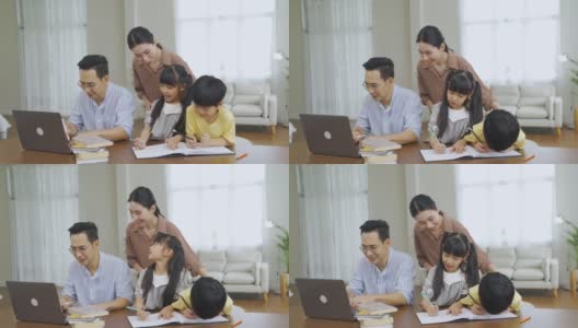 亚洲家庭团聚高清在线视频素材下载