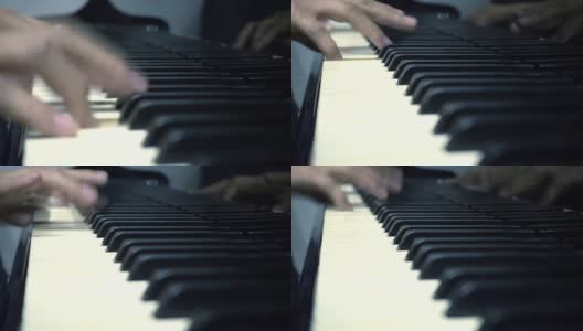 弹钢琴高清在线视频素材下载