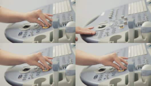 医疗诊所的超声波扫描仪高清在线视频素材下载