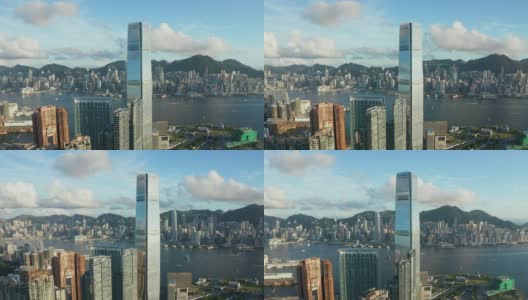 香港西九龙国际商业中心高清在线视频素材下载