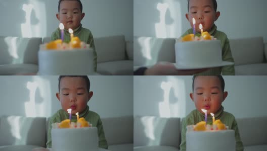 庆祝2岁男孩生日高清在线视频素材下载