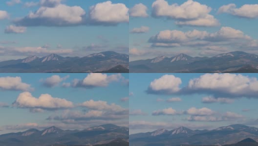 乌拉伊兹密尔山上的云的时间流逝视图高清在线视频素材下载