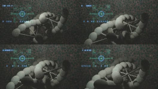 外星人DNK的分子结构动画高清在线视频素材下载