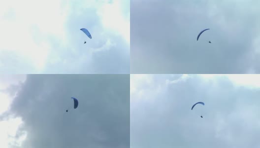 高清:滑翔伞高清在线视频素材下载