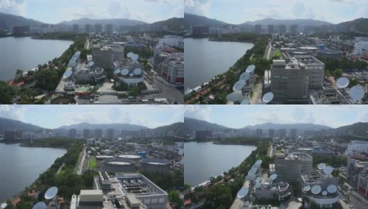 香港大埔工业区的无人机照片高清在线视频素材下载