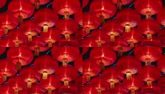 中国大红灯笼高高挂高清在线视频素材下载