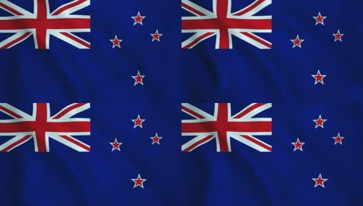 新西兰国旗高清在线视频素材下载