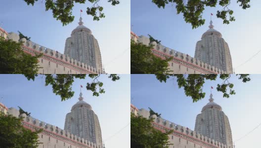 Jagannath寺庙的美丽景色，Jagannath寺庙位于印度恰尔肯德邦兰契的一个小山丘上。高清在线视频素材下载