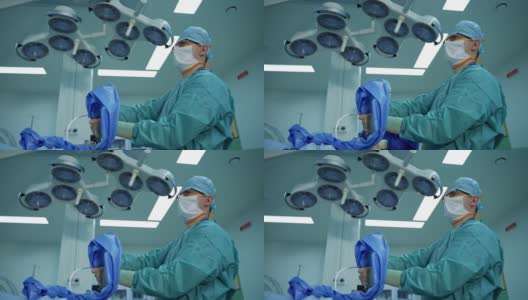 现代化医院的外科医生团队高清在线视频素材下载