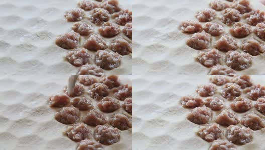意大利饺子的制作过程高清在线视频素材下载