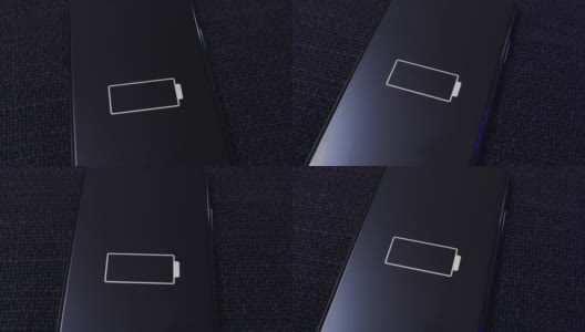 在黑色纺织品表面清空智能手机高清在线视频素材下载