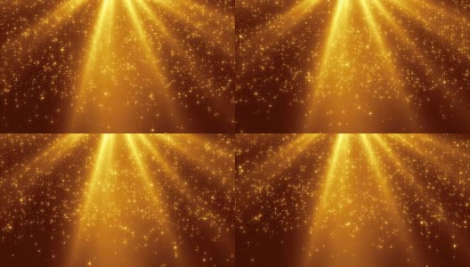 背景与下落的金色闪光粒子高清在线视频素材下载