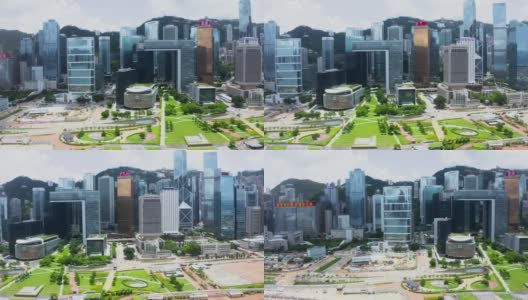 香港城市鸟瞰图高清在线视频素材下载