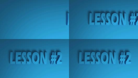 第二课蓝色的蓝色背景从右到左- 3D渲染视频剪辑高清在线视频素材下载