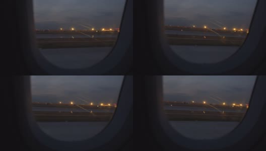 飞机在机场起飞高清在线视频素材下载