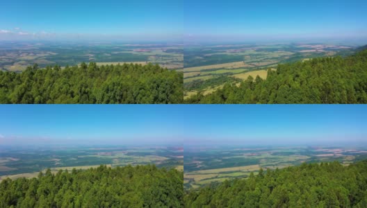 乡村全景鸟瞰图。农村空中景观。农村的生活方式。国家风景天线。全景乡村鸟瞰自然风光。农村的风景。农村的场景。国家空中场景。高清在线视频素材下载