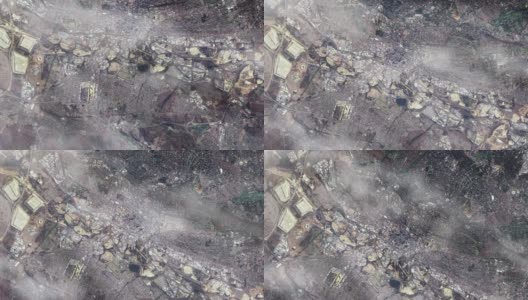 约翰内斯堡，南非，从太空看。这段视频由美国宇航局提供。高清在线视频素材下载