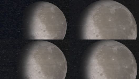 从轨道拍摄月球高清在线视频素材下载