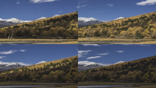 青藏高原美丽的自然风光高清在线视频素材下载