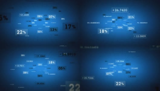 百分比和价值蓝色多莉高清在线视频素材下载