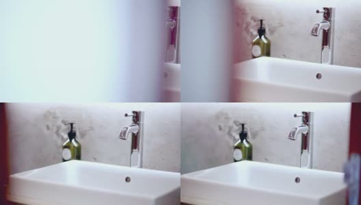 豪华浴室的水龙头高清在线视频素材下载