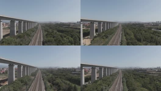 基础设施建设，铁路高架桥高清在线视频素材下载