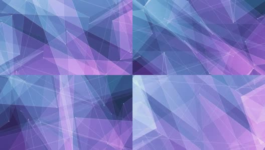 抽象对称蓝紫多边形形状网闪亮云动画背景新质量动态技术运动彩色视频素材高清在线视频素材下载
