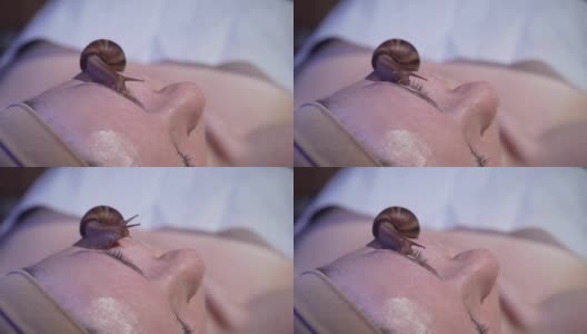 用医用蜗牛破坏女性眼睑的问题皮肤高清在线视频素材下载