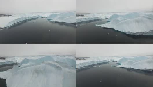北极冰山格陵兰岛在北冰洋高清在线视频素材下载