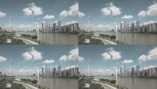 中国广州的城市景观高清在线视频素材下载