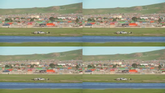 蒙城是蒙古的一个镇和sum区中心高清在线视频素材下载