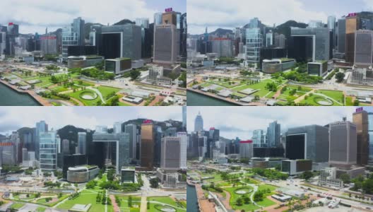 香港城市鸟瞰图高清在线视频素材下载