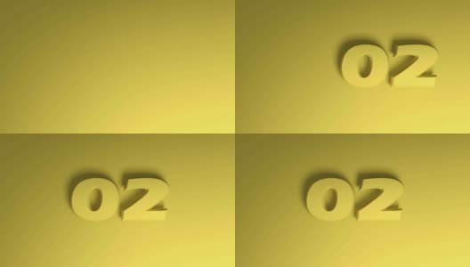 02黄色写传递黄色背景- 3D渲染视频剪辑高清在线视频素材下载