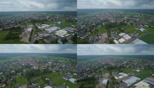 德国法尔兹格拉芬韦勒市鸟瞰图高清在线视频素材下载