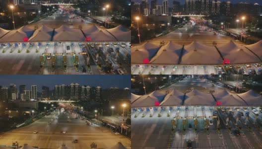 城市交通的无人机视图高清在线视频素材下载