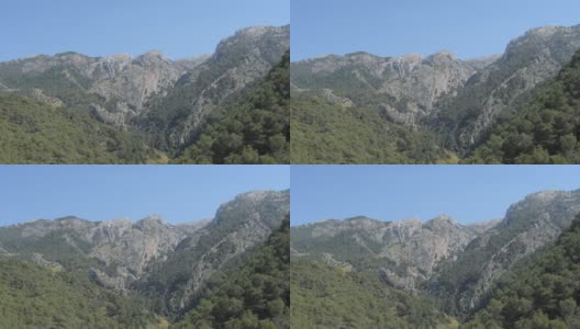阿尔卡扎自然公园的山脉，阿尔考辛，西班牙高清在线视频素材下载