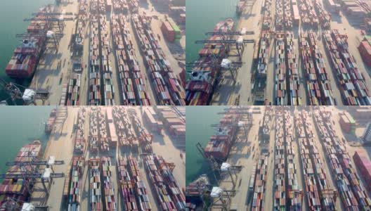 深圳港口集装箱高清在线视频素材下载