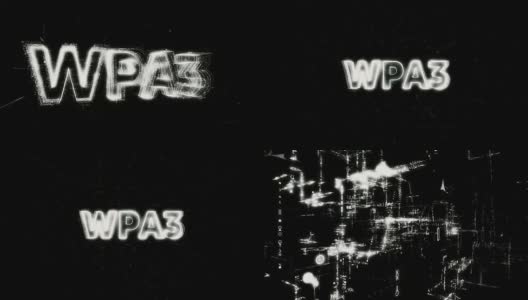 WPA3单词动画高清在线视频素材下载