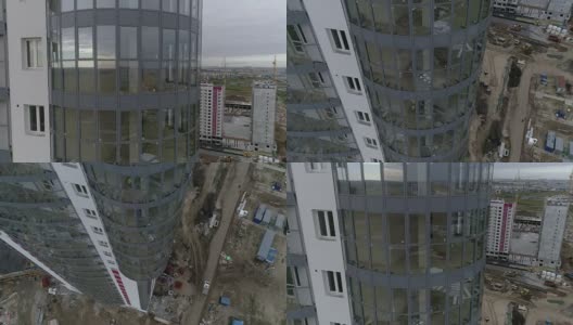 新建地区的多层新建筑高清在线视频素材下载
