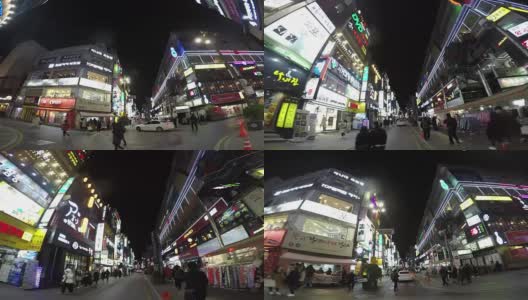 亚洲韩国釜山秀渊夜景高清在线视频素材下载