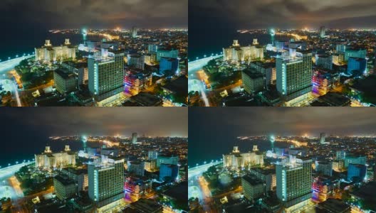 哈瓦那夜景高清在线视频素材下载
