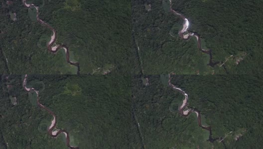 巴西热带雨林鸟瞰图高清在线视频素材下载