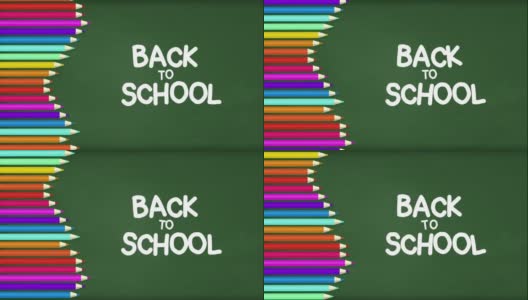 开放学校-返校动画笔背景素材视频高清在线视频素材下载
