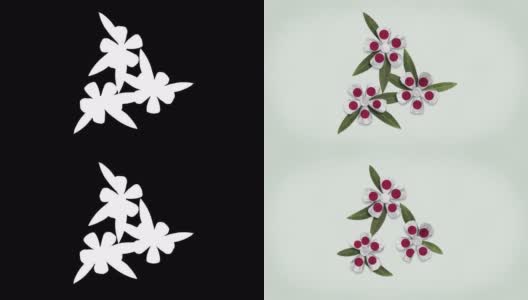 动画日本国旗-环花形成高清在线视频素材下载