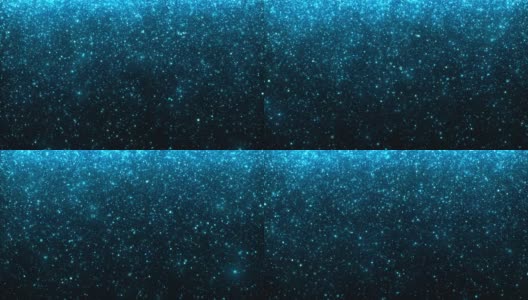 闪烁的蓝色粒子在慢动作-水，雨，冬天，雪，降落-抽象背景动画-可循环高清在线视频素材下载